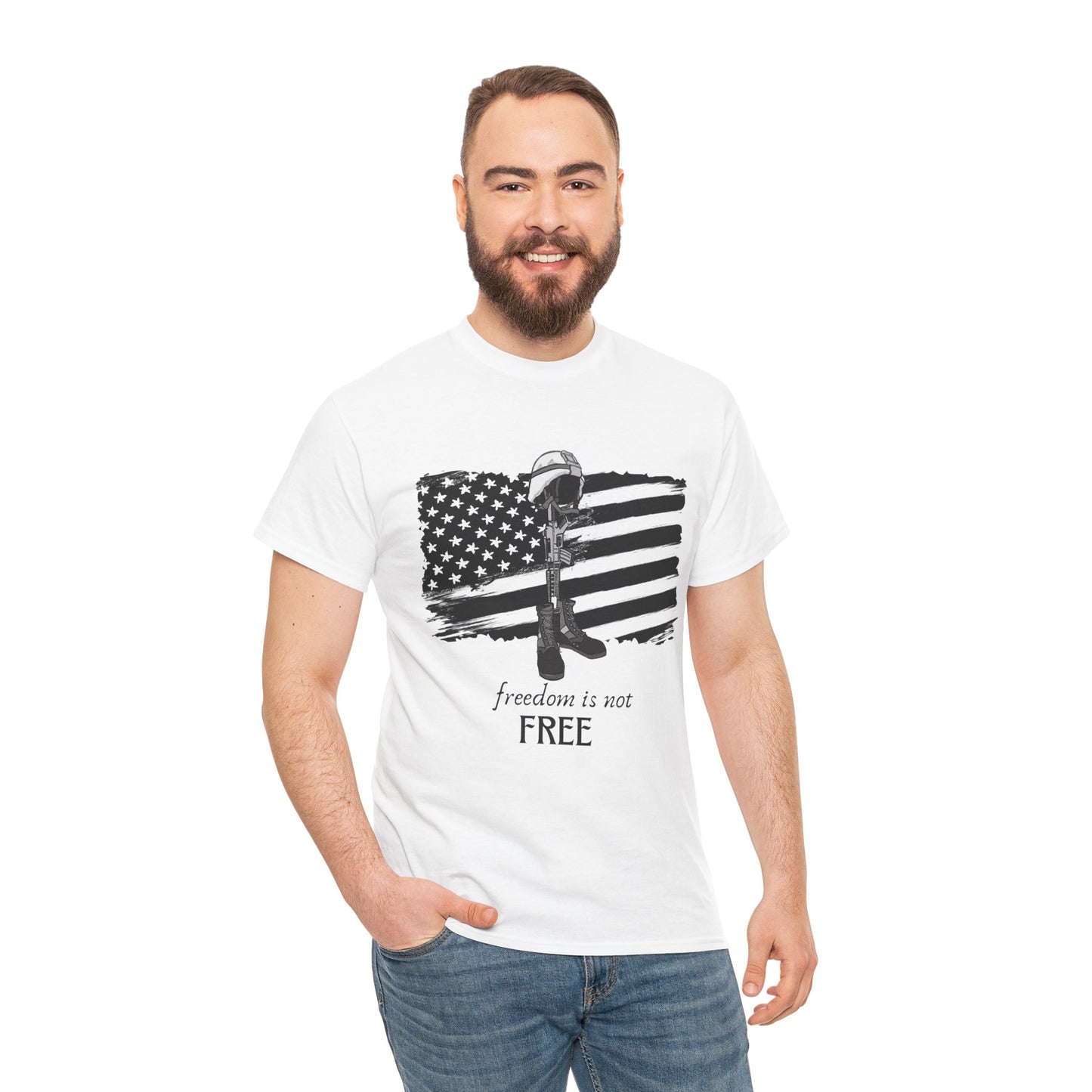 Freedom is Not Free - Heavy Cotton Tee