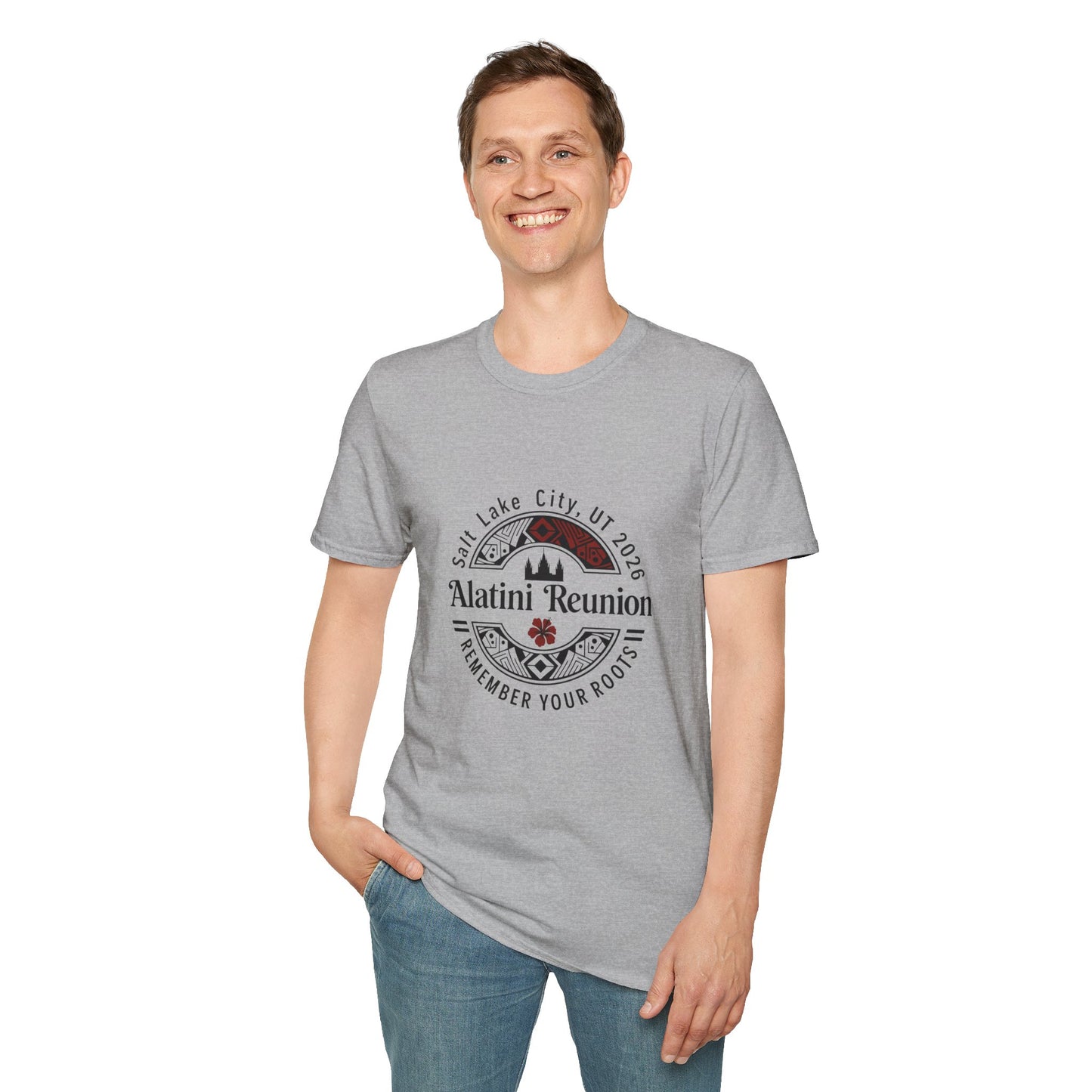 SMALLER LOGO* Alatini Reunion T-Shirt — Salt Lake City 2026 "Remember Your Roots" Family Reunion Tee