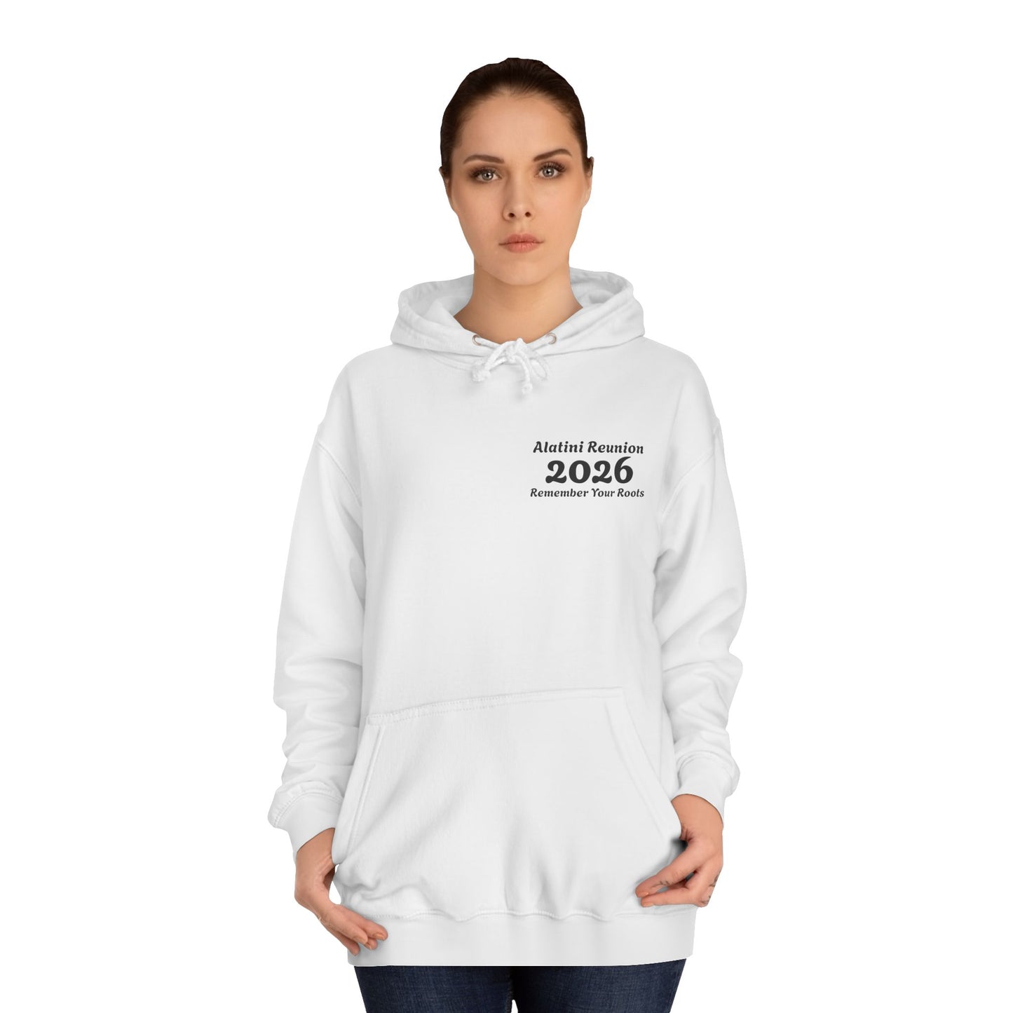 Backside Logo! College Hoodie – Alatini Reunion 2026 Salt Lake City Keepsake Hoodie