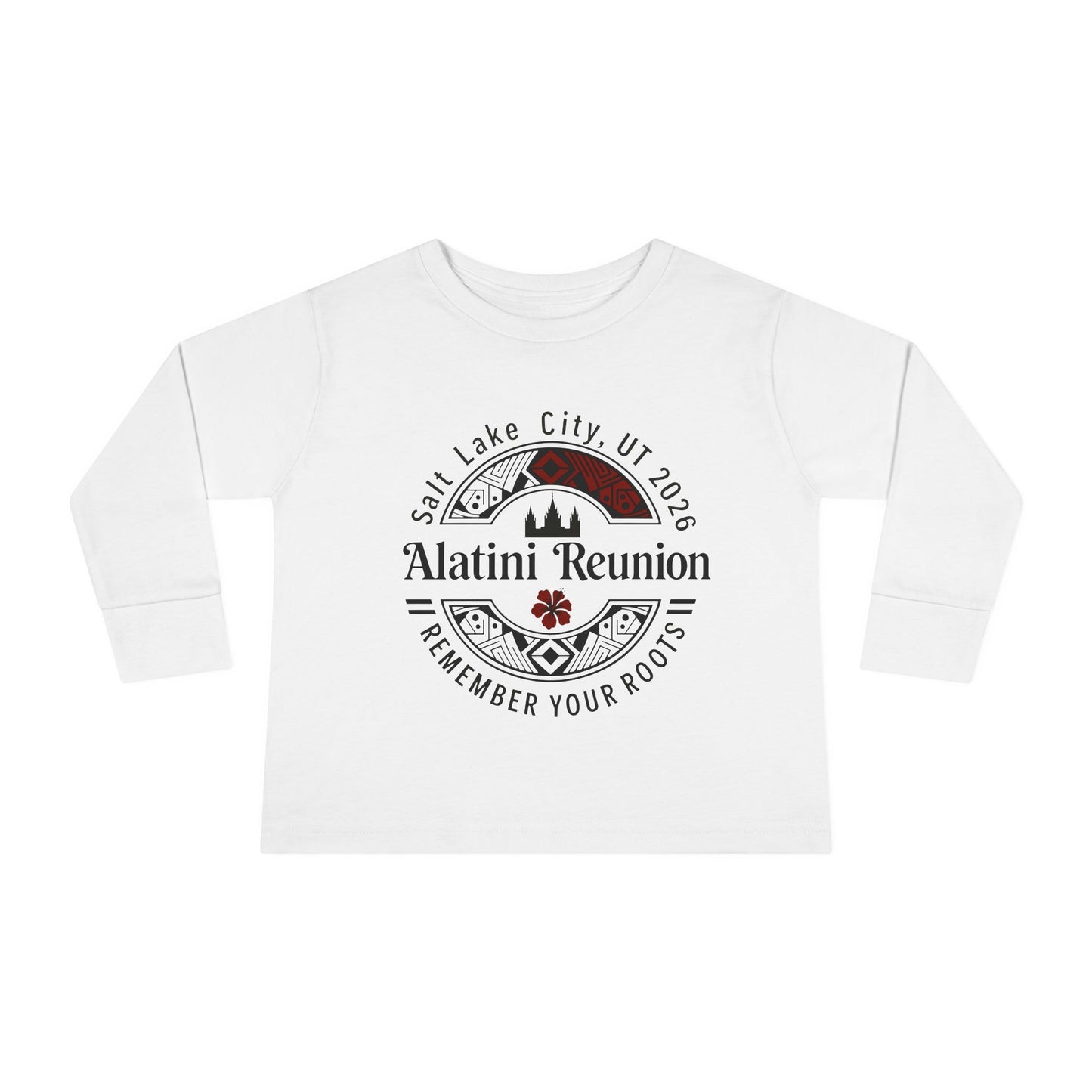 Toddler Long Sleeve Tee - "Alatini Reunion" Family Vacation Keepsake (Remember Your Roots)