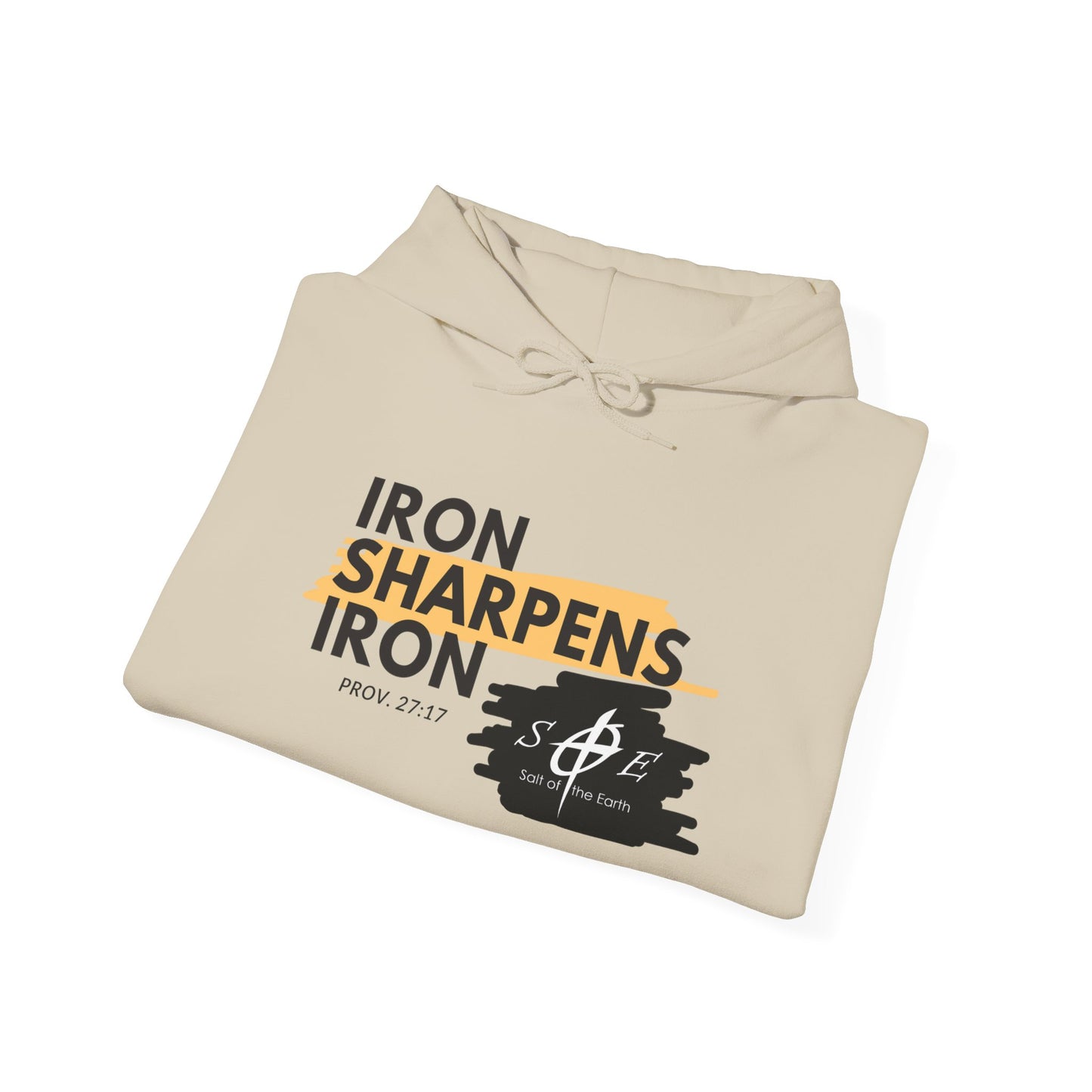 Iron Sharpens Iron Hoodie – Christian Brotherhood Faith Pullover