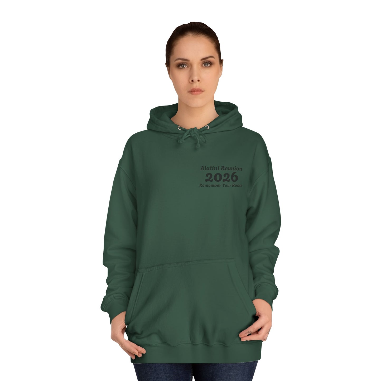 Backside Logo! College Hoodie – Alatini Reunion 2026 Salt Lake City Keepsake Hoodie