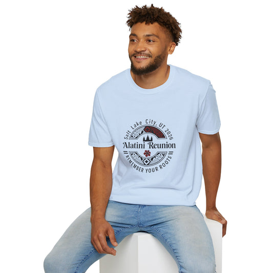 SMALLER LOGO* Alatini Reunion T-Shirt — Salt Lake City 2026 "Remember Your Roots" Family Reunion Tee