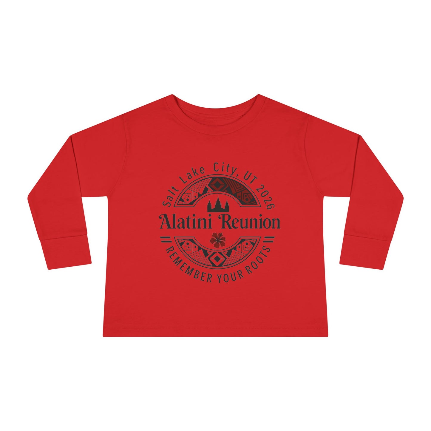 Toddler Long Sleeve Tee - "Alatini Reunion" Family Vacation Keepsake (Remember Your Roots)