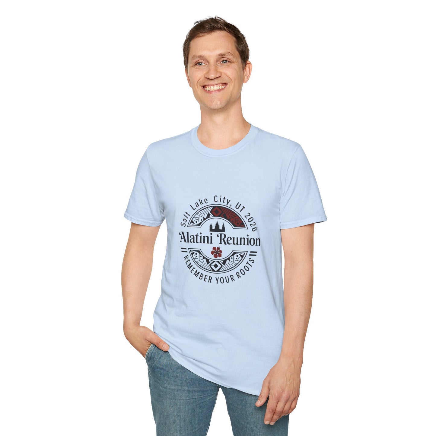 SMALLER LOGO* Alatini Reunion T-Shirt — Salt Lake City 2026 "Remember Your Roots" Family Reunion Tee