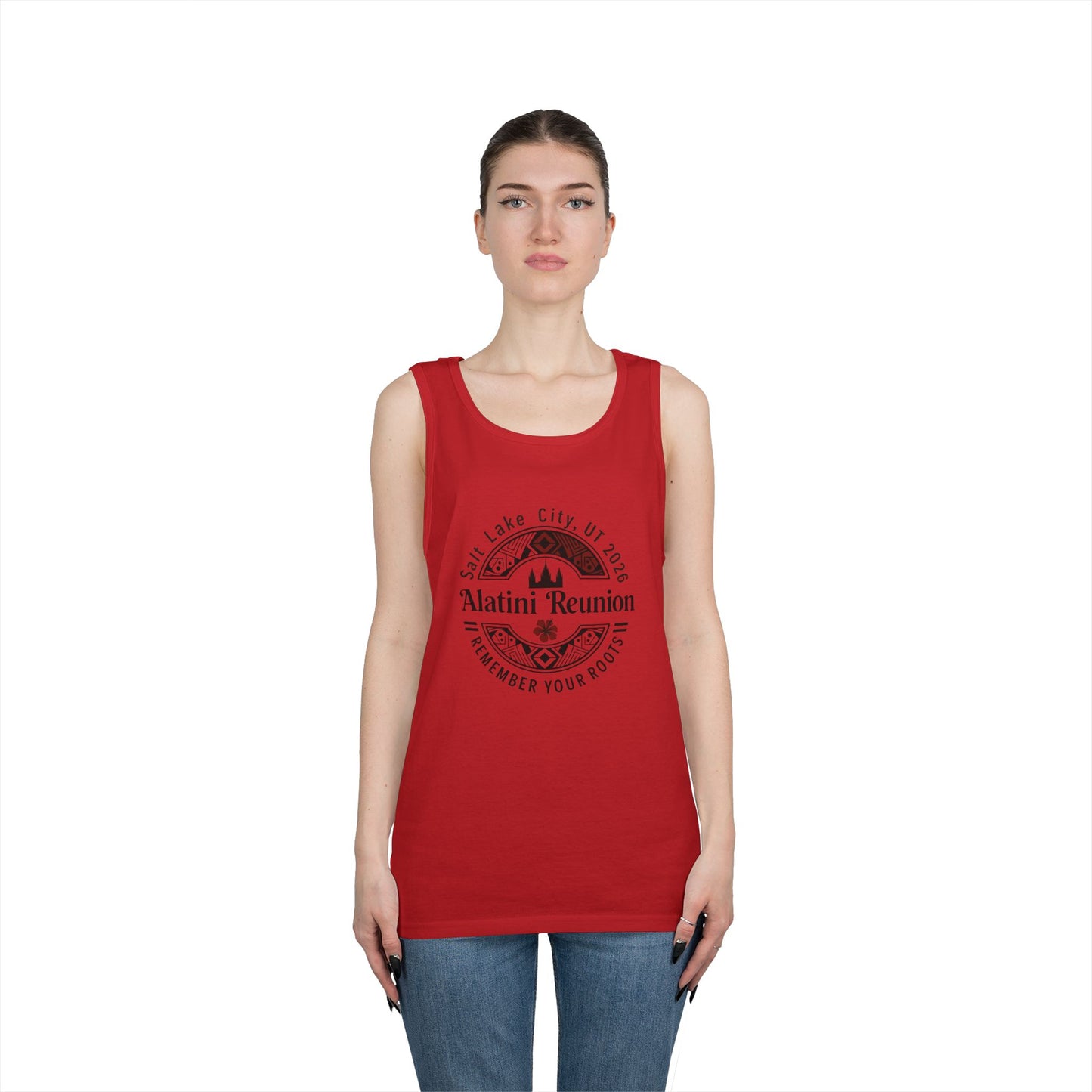 Welcome to the Gun Show Tank Top — 'Alatini Reunion' Salt Lake City 2026 Keepsake