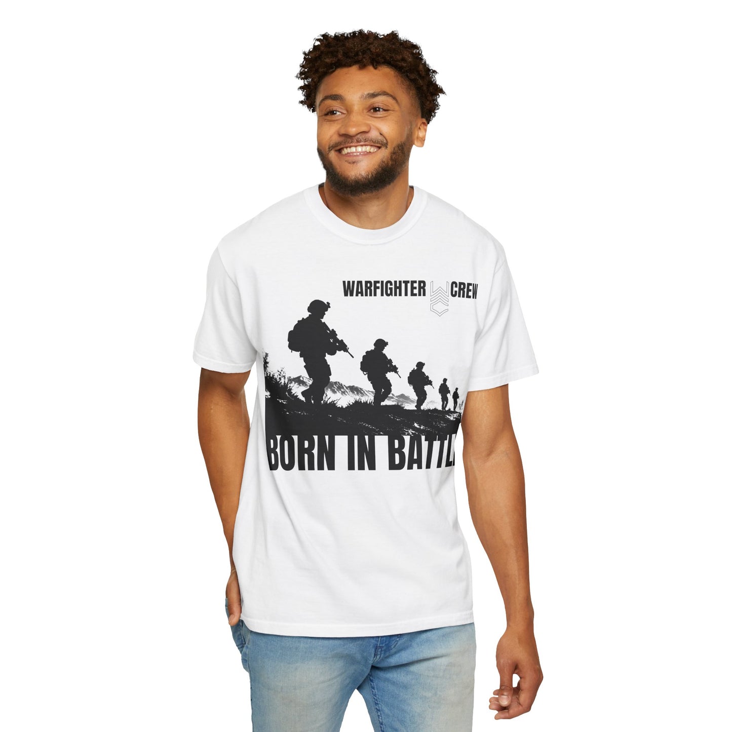 Born in Battle Military - Warfighter Crew T-Shirt