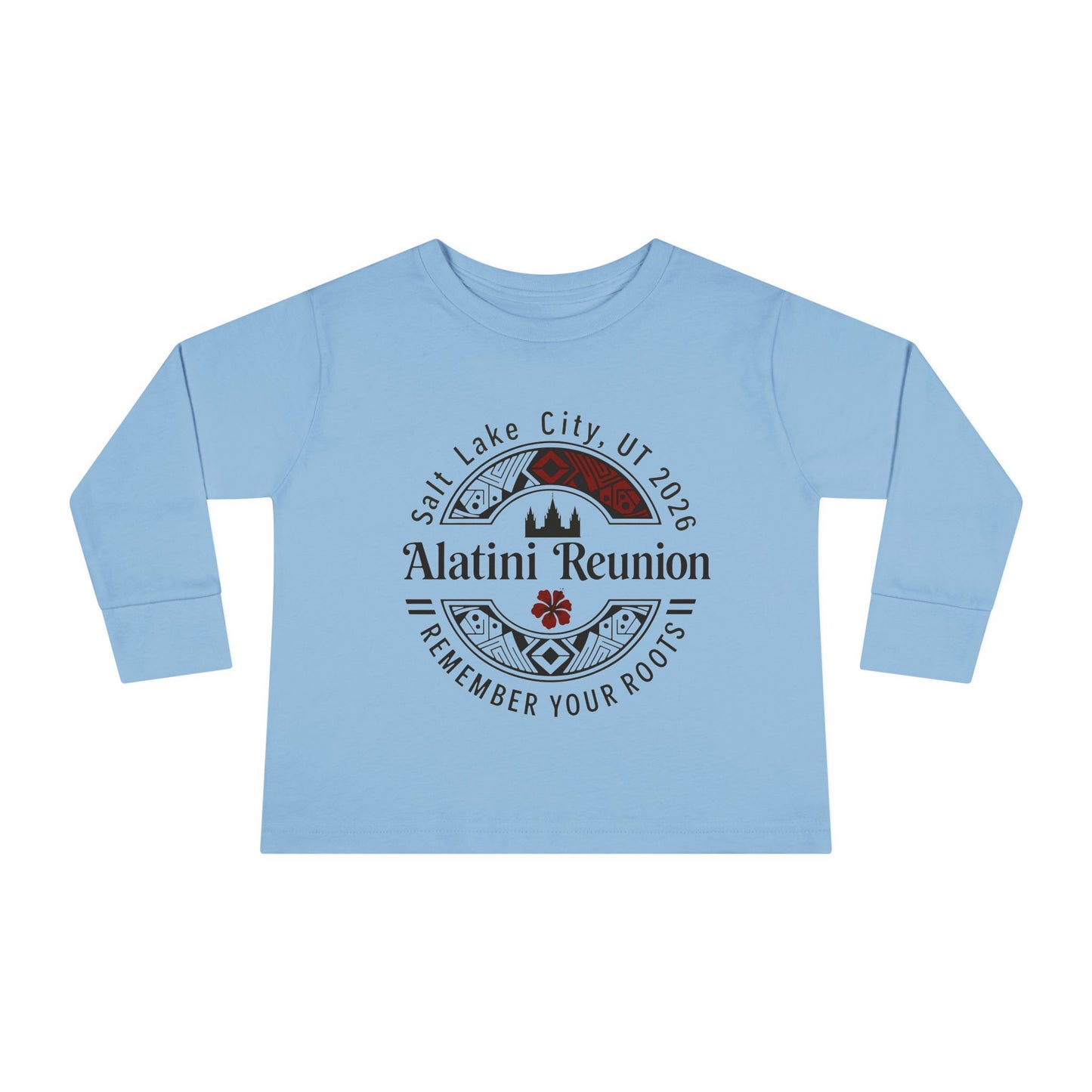 Toddler Long Sleeve Tee - "Alatini Reunion" Family Vacation Keepsake (Remember Your Roots)