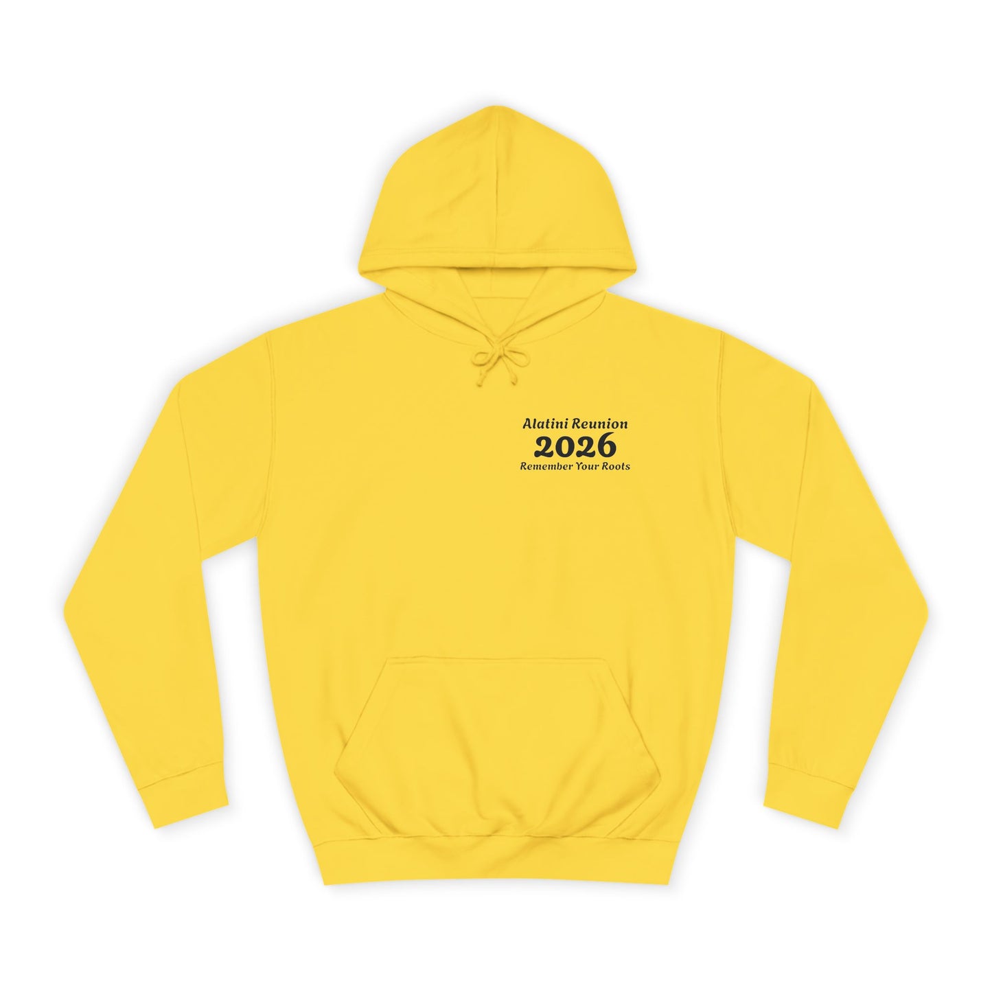 Backside Logo! College Hoodie – Alatini Reunion 2026 Salt Lake City Keepsake Hoodie