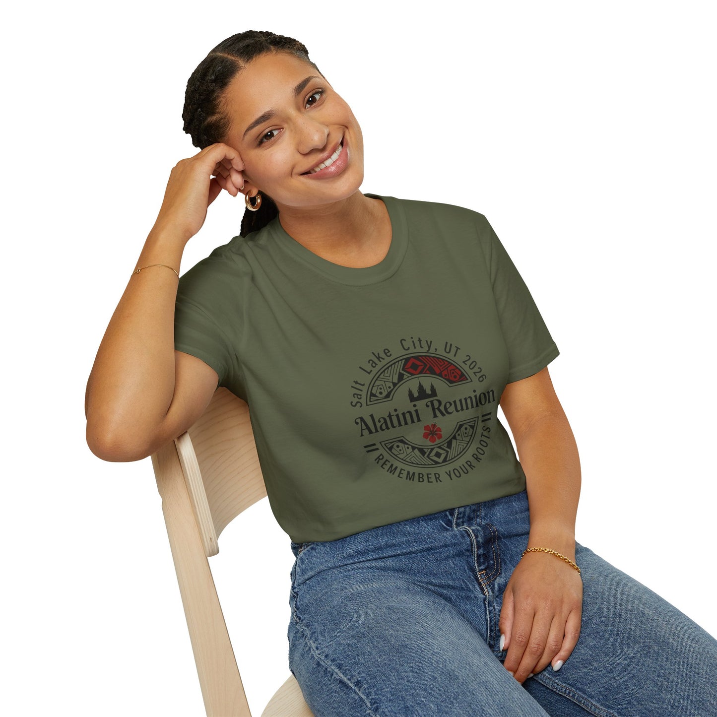 SMALLER LOGO* Alatini Reunion T-Shirt — Salt Lake City 2026 "Remember Your Roots" Family Reunion Tee