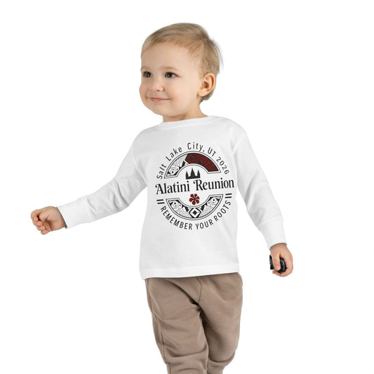 Toddler Long Sleeve Tee - "Alatini Reunion" Family Vacation Keepsake (Remember Your Roots)