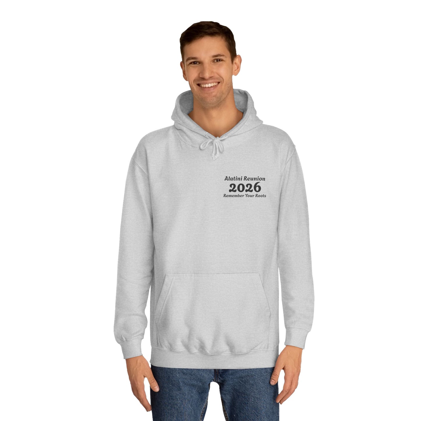 Backside Logo! College Hoodie – Alatini Reunion 2026 Salt Lake City Keepsake Hoodie