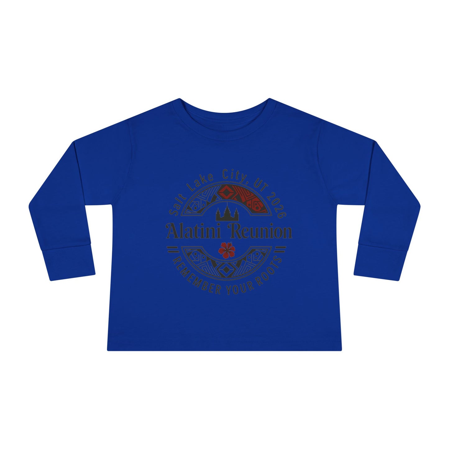 Toddler Long Sleeve Tee - "Alatini Reunion" Family Vacation Keepsake (Remember Your Roots)