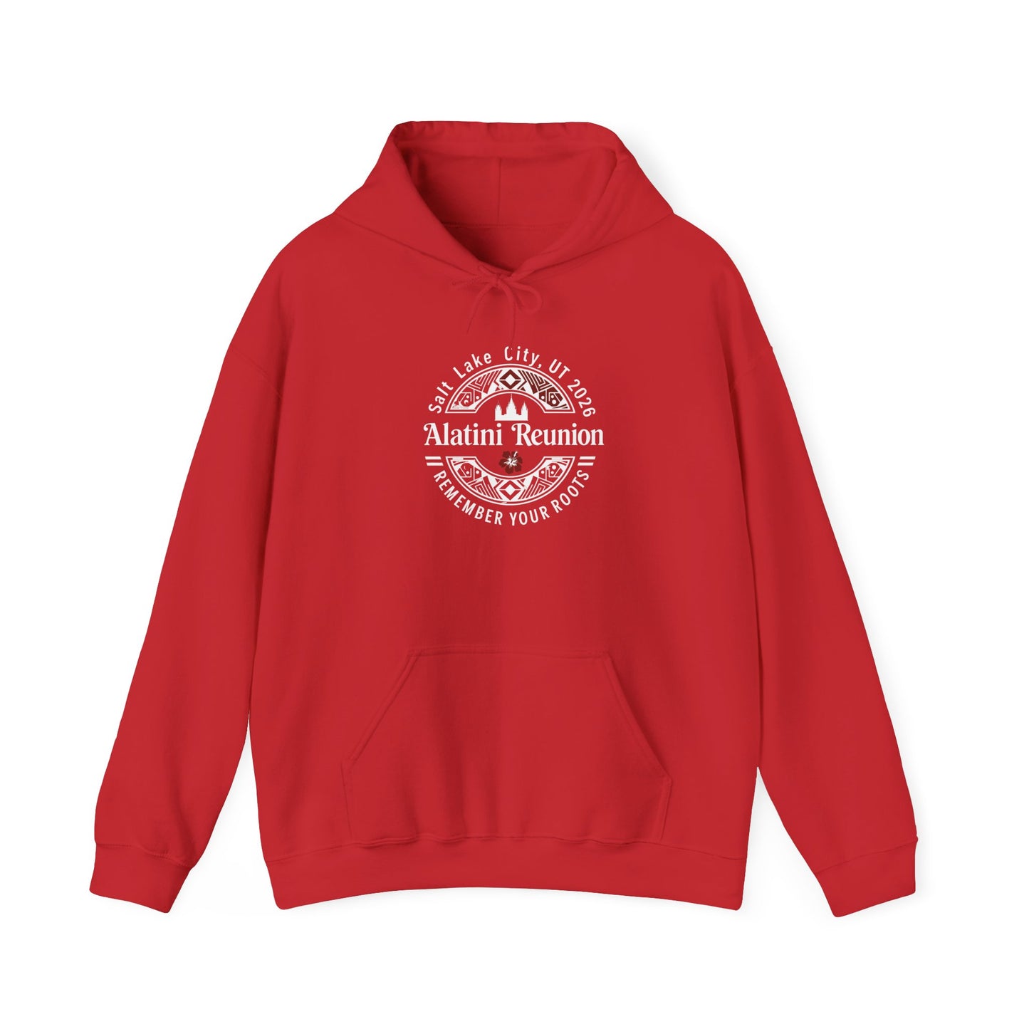 WHITE on Dark Hoodie! Alatini Reunion Hoodie - Salt Lake City 2025 "Remember Your Roots" Reunion Pullover