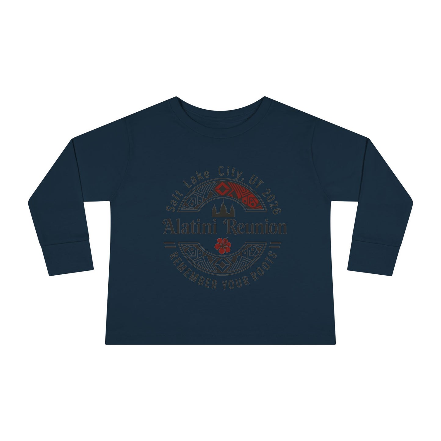 Toddler Long Sleeve Tee - "Alatini Reunion" Family Vacation Keepsake (Remember Your Roots)
