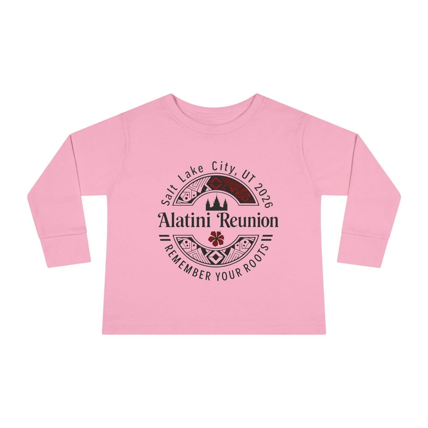 Toddler Long Sleeve Tee - "Alatini Reunion" Family Vacation Keepsake (Remember Your Roots)
