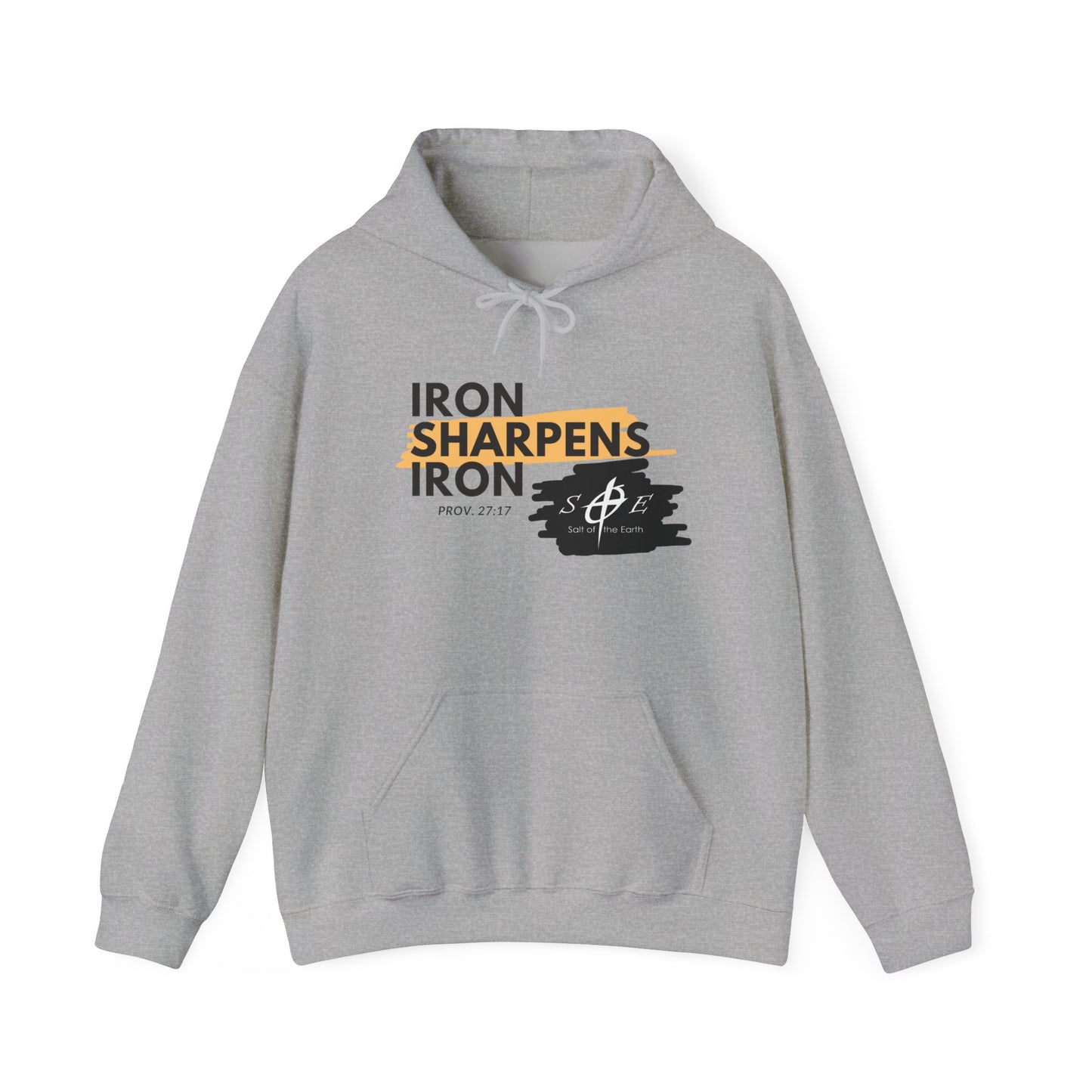 Iron Sharpens Iron Hoodie – Christian Brotherhood Faith Pullover