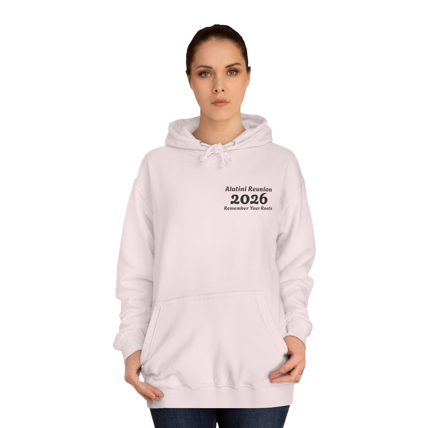 Backside Logo! College Hoodie – Alatini Reunion 2026 Salt Lake City Keepsake Hoodie