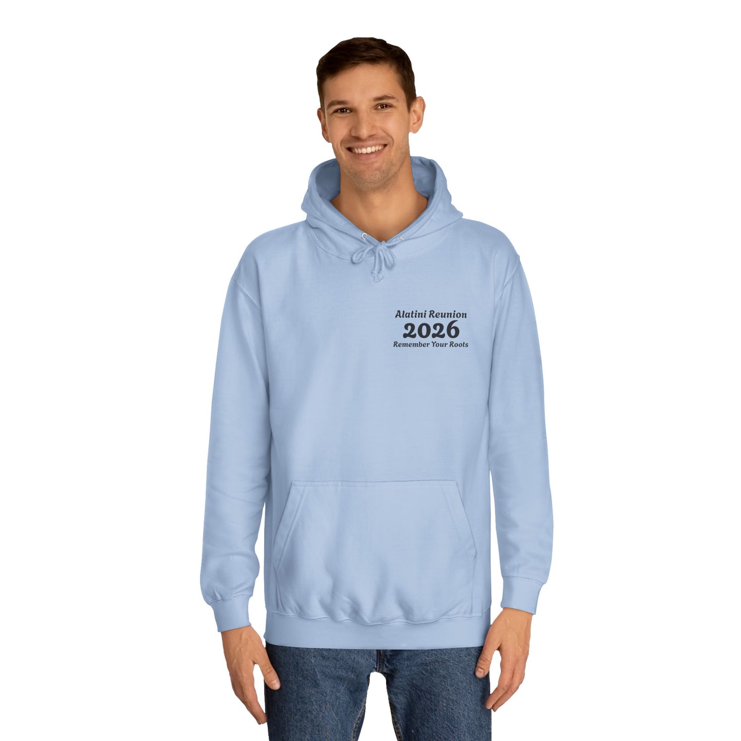 Backside Logo! College Hoodie – Alatini Reunion 2026 Salt Lake City Keepsake Hoodie