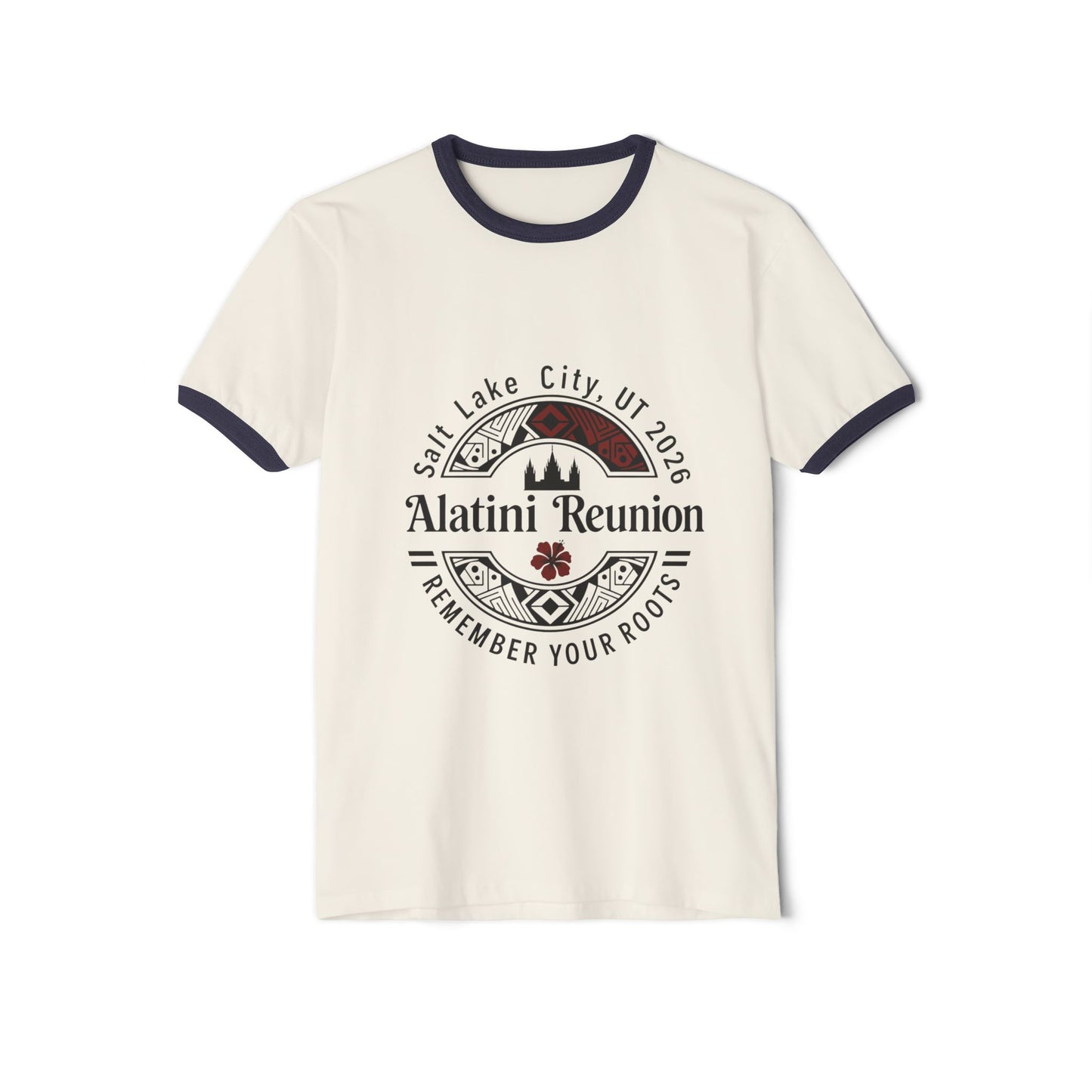 Alatini Reunion Ringer T‑Shirt — Salt Lake City 2016 'Remember Your Roots'