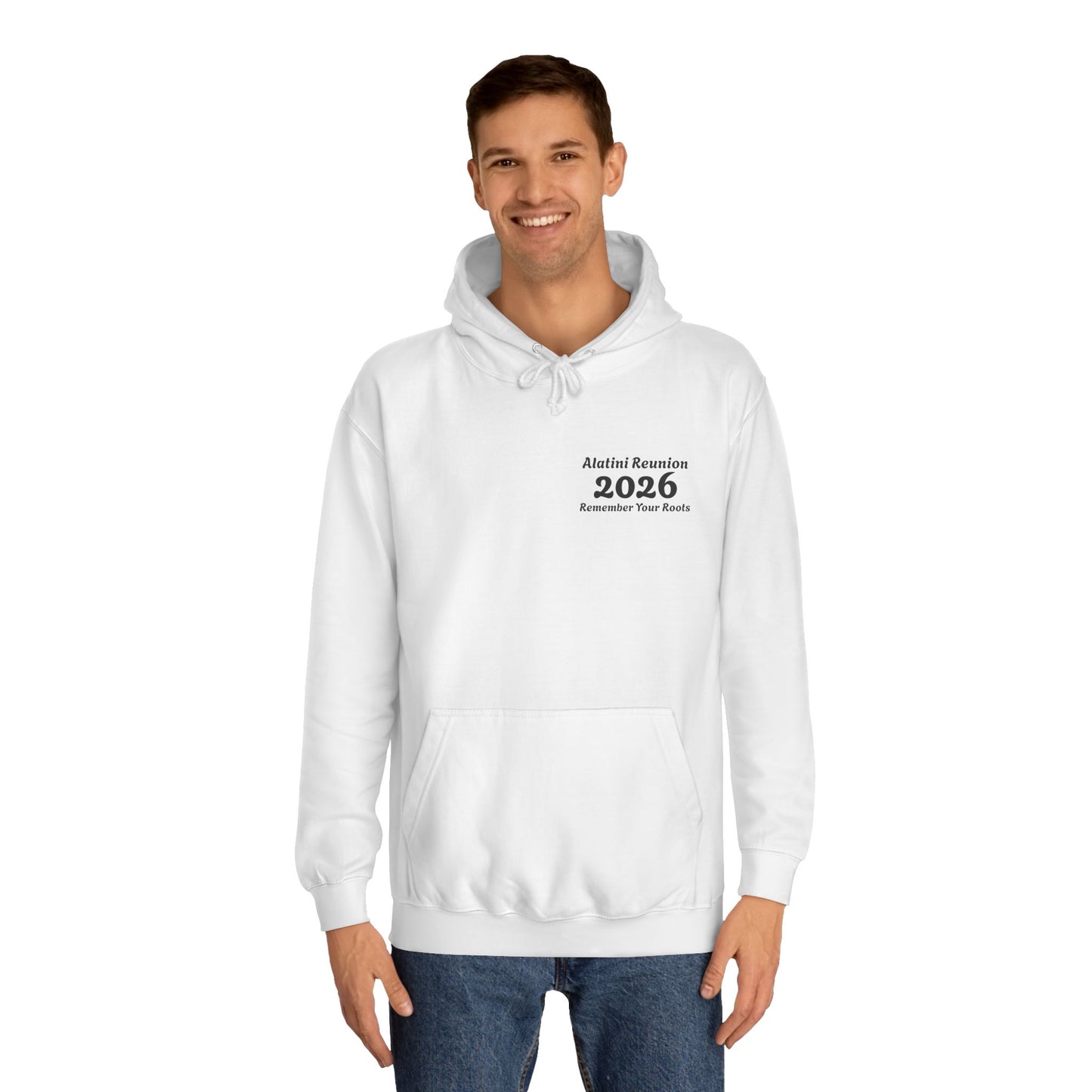 Backside Logo! College Hoodie – Alatini Reunion 2026 Salt Lake City Keepsake Hoodie