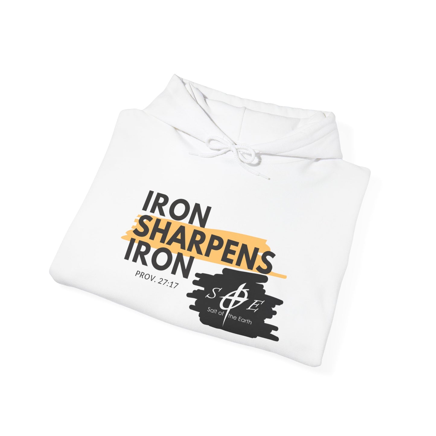 Iron Sharpens Iron Hoodie – Christian Brotherhood Faith Pullover