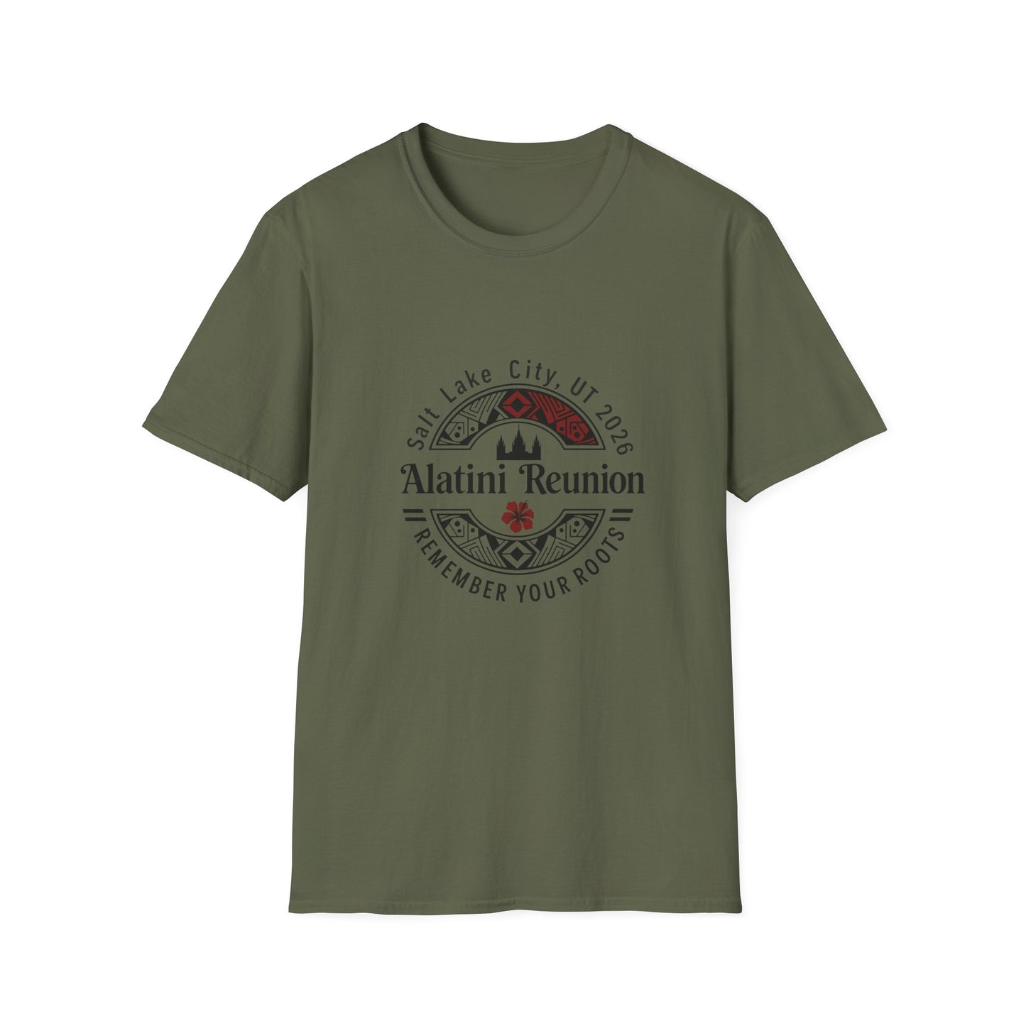 SMALLER LOGO* Alatini Reunion T-Shirt — Salt Lake City 2026 "Remember Your Roots" Family Reunion Tee