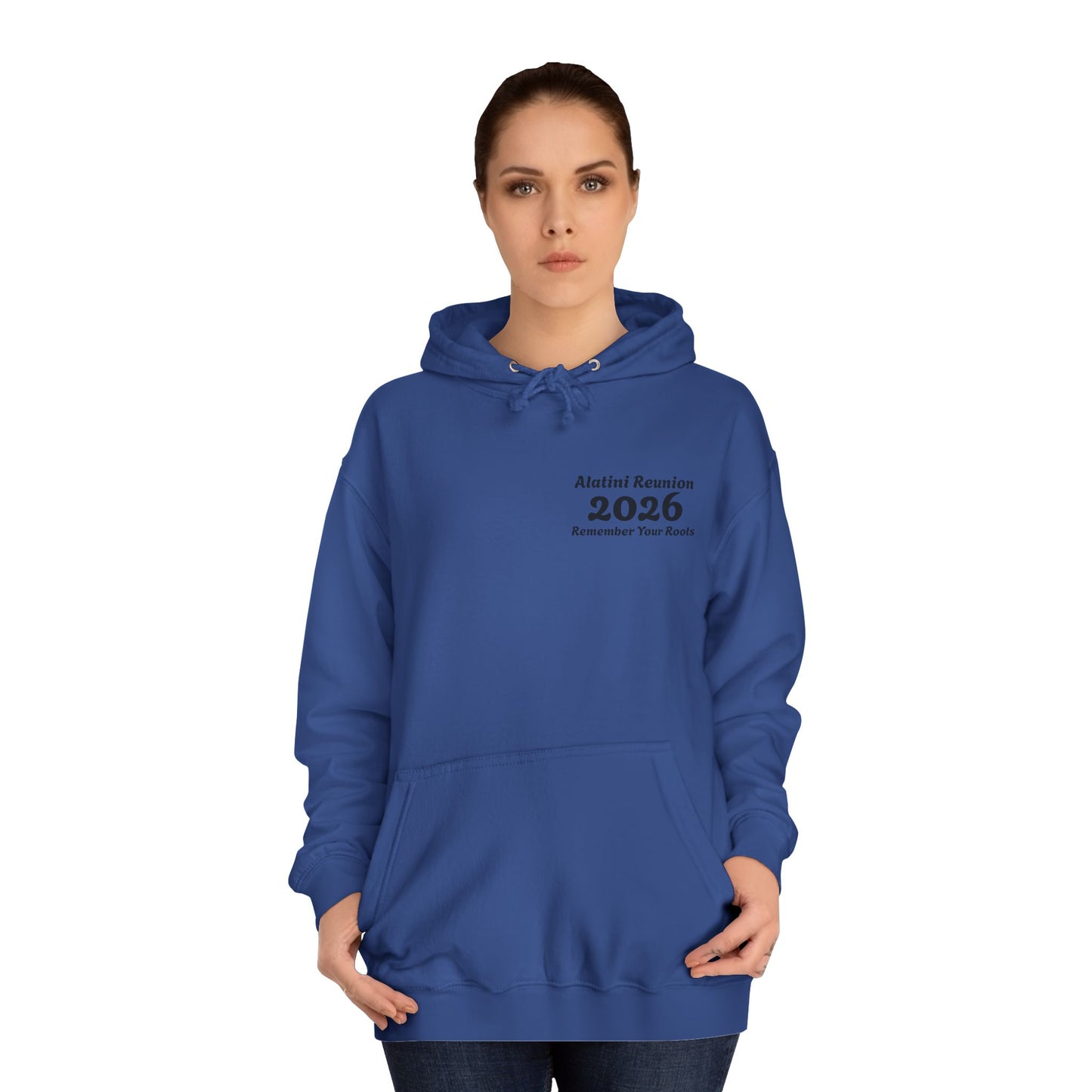 Backside Logo! College Hoodie – Alatini Reunion 2026 Salt Lake City Keepsake Hoodie