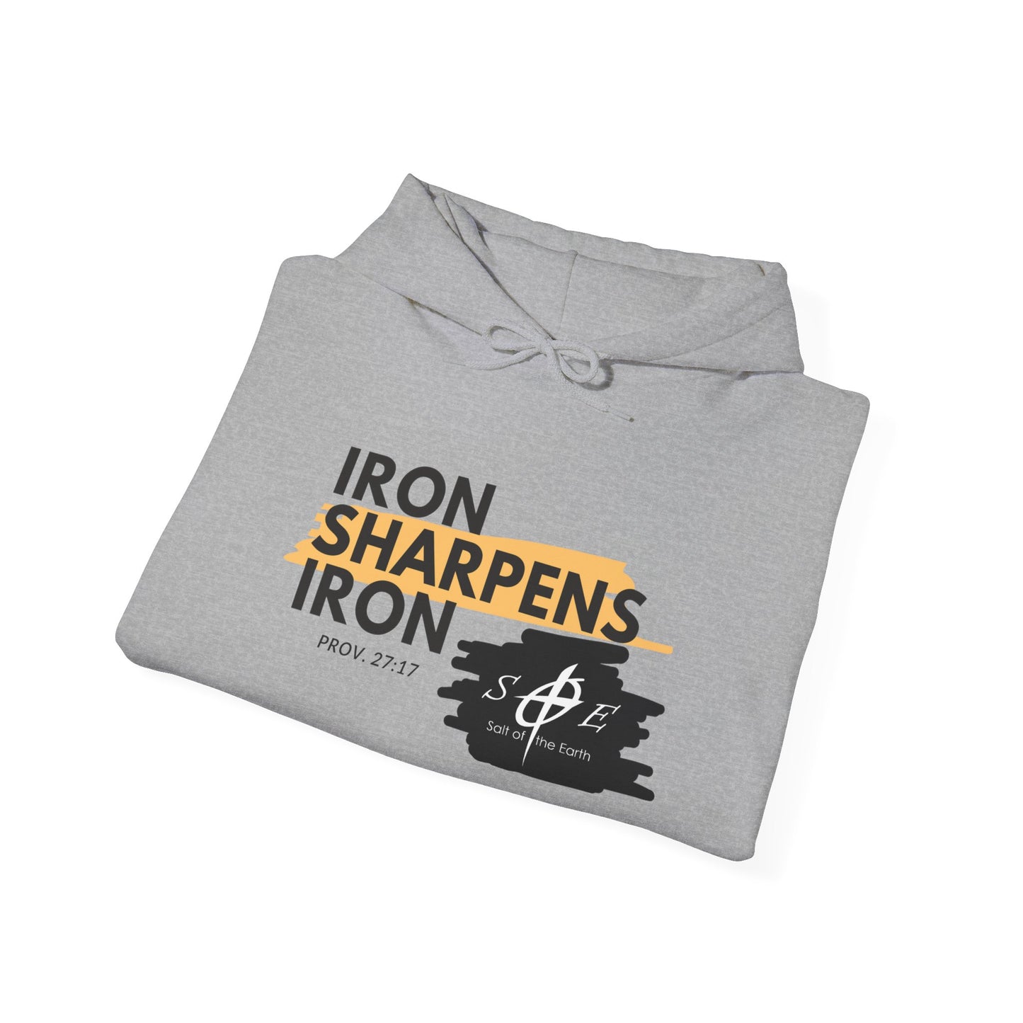 Iron Sharpens Iron Hoodie – Christian Brotherhood Faith Pullover