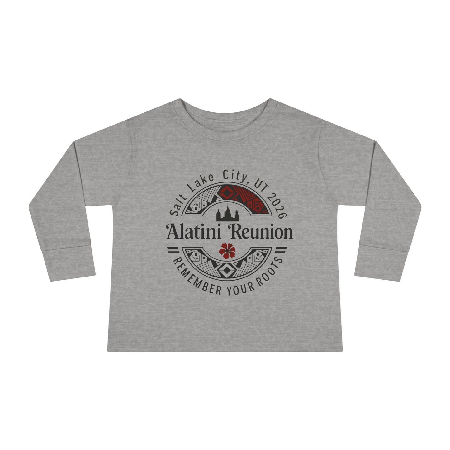 Toddler Long Sleeve Tee - "Alatini Reunion" Family Vacation Keepsake (Remember Your Roots)