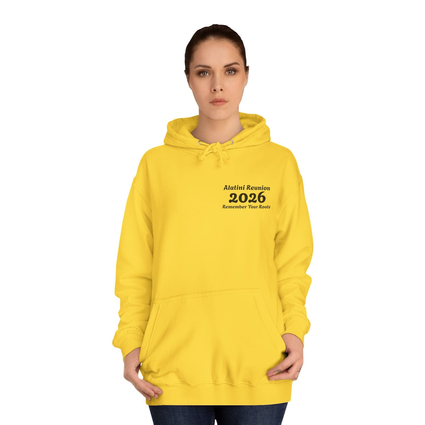 Backside Logo! College Hoodie – Alatini Reunion 2026 Salt Lake City Keepsake Hoodie