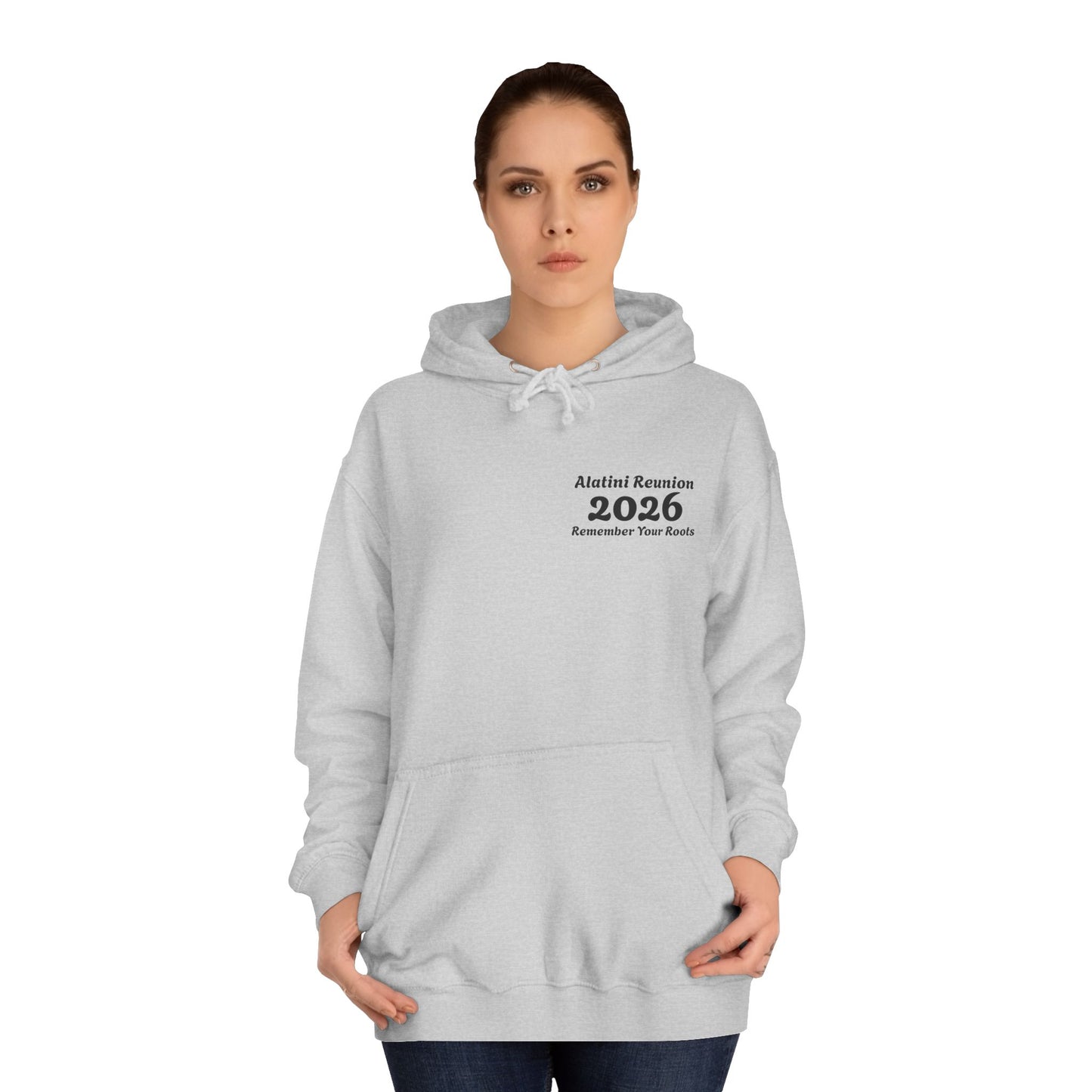 Backside Logo! College Hoodie – Alatini Reunion 2026 Salt Lake City Keepsake Hoodie