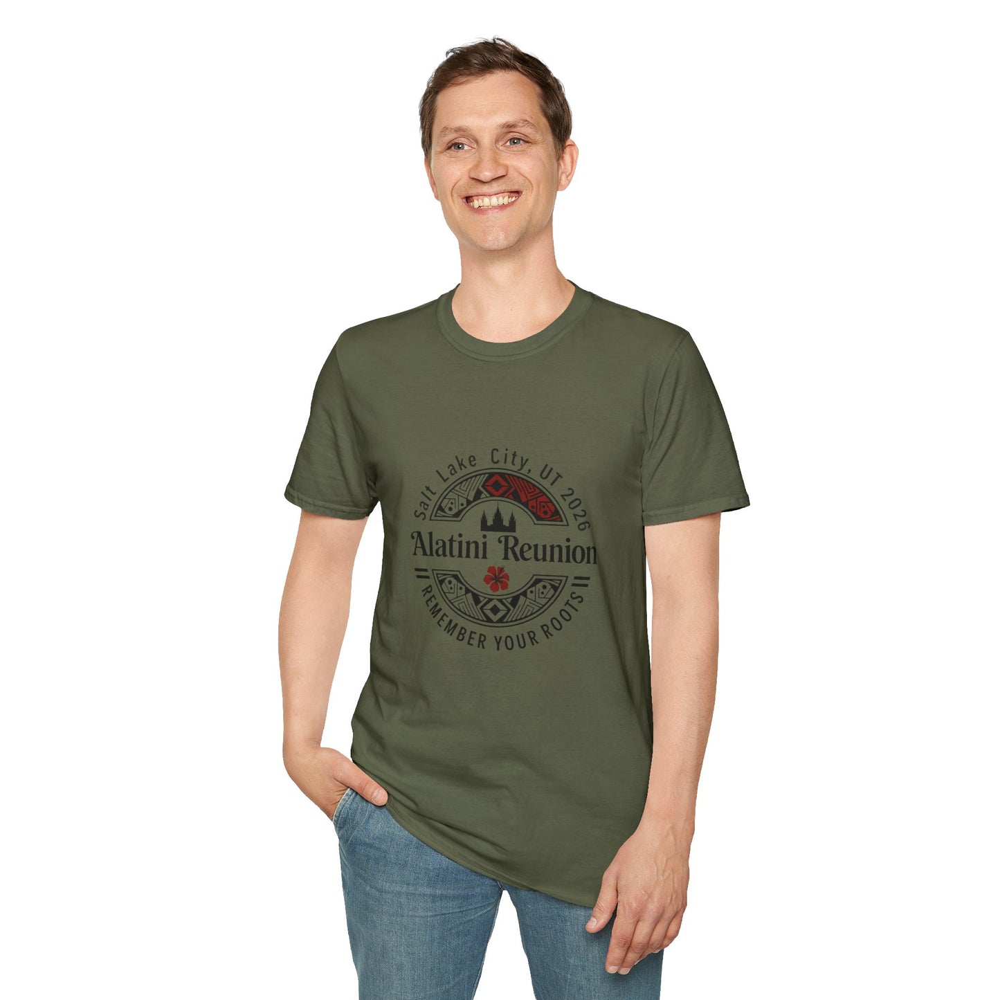 SMALLER LOGO* Alatini Reunion T-Shirt — Salt Lake City 2026 "Remember Your Roots" Family Reunion Tee
